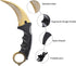 Karambit Knife Trainer No Offensive Karambit Trainer Stainless Steel Without Cutting Edge Practice Training Knife with Sheath for Beginner 100% Sa...