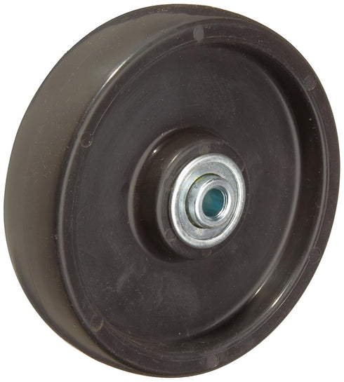 POB-0512-06 Polyolefin Wheel, Ball Bearing, 300 lbs Capacity, 5" Wheel Dia, 1-1/4" Wheel Width, 1-1/2" Plate Length...
