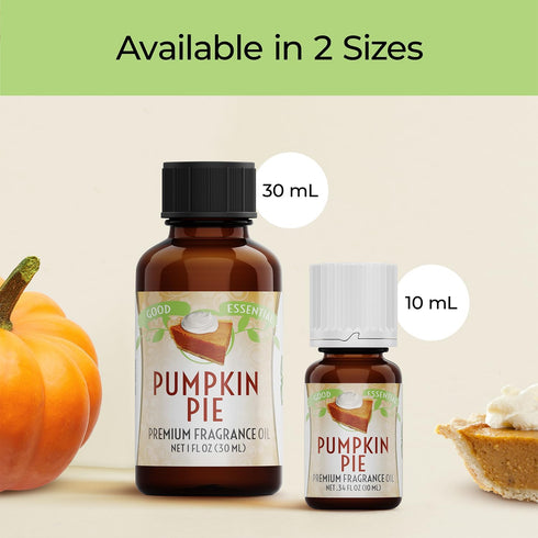 Good Essential Professional Pumpkin Pie Fragrance Oil (1 fl oz / 30ml) for Halloween Candles, Diffusers, Soaps, Lotions, Perfume, Home Scents...