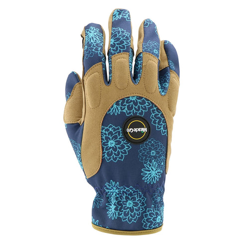 Miracle Gro Women's High-Dexterity Gardening Work Gloves, Touchscreen Technologies, Abrasion Resistant, Comfort, Blue/Tan, Small (MG86207/WSM)...