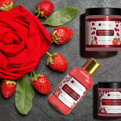 Strawberry Body Oil, Natural Body Oil For Women, Shower and Bath Perfume, Hydrating & Deep Moisturizing, Reduce Dry Skin, Long Lasting Fragrance, ...