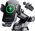 Wireless Car Charger, Auto Clamping Car Phone Holder Charger, 15W Fast Charging Phone Mount for Dash Windshield Vent for iPhone 15 14 13 12 11 Pro...