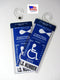 2 MirorTag Silver by JL Safety - Easily Display & Put Away a Handicapped Parking Placard. Strong Hook high Heat Rated. Magnetically snap The Holde...