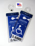 2 MirorTag Silver by JL Safety - Easily Display & Put Away a Handicapped Parking Placard. Strong Hook high Heat Rated. Magnetically snap The Holde...