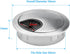2 Pack 2 Inch Metal Desk Grommet for Wire Organizer, Brushed Silver...
