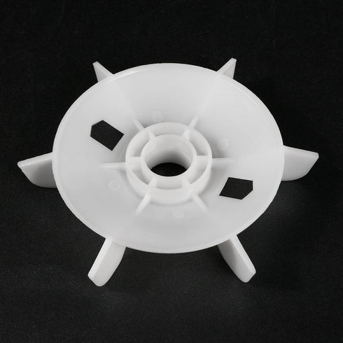 uxcell Motor Fan Blade 155mmx24mm Round Shape Bore White Engineering Plastic with 6 Vanes...