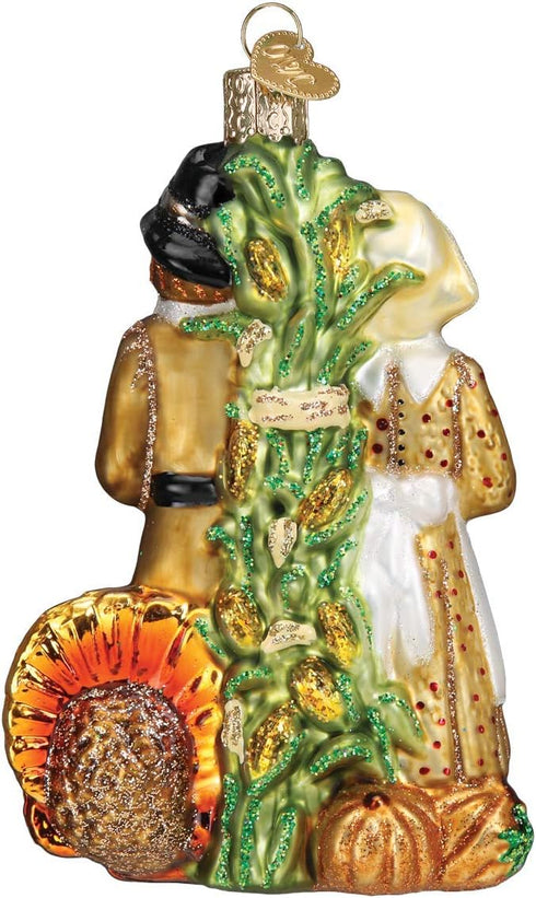 Old World Christmas Pilgrim Thanksgiving Glass Blown Ornaments for Christmas Tree...