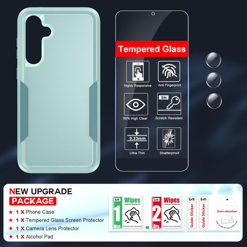 LeYi for Samsung-Galaxy-S23-FE-Case, Samsung S23 FE Case with Screen Protector and Camera Lens Protector, Dual Layer Heavy Duty Protective Rugged ...