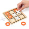 Wooden Board Tic Tac Toe Game XO Table Toy Classical Family Children Puzzle Game Educational Toys, Random Color...
