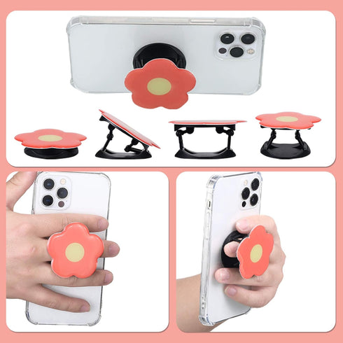 Weewooday 3 Pieces Phone Grip Holder Daisy Flower Expandable Collapsible Phone Holder Self Adhesive Cute 2D Grip Stand Holders for Smartphone Cell...