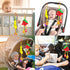 2PCS Soft Plush Hanging Stroller Toys with Teether and Rattles,Newborn Stroller Car Seat Crib Toys Colorful Fruits Sensory Early Development Toy f...