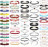K&Q 60 PCS Choker Necklace, Classic Stretch Colorful Gothic Collar Tattoo Choker Necklace AndBlack Layered Cute Lace Velvet Choker Necklace Set fo...