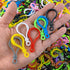 300PCS Multicolor Lobster Clasp Keychain Plastic Lanyard Clips Plastic Lobster Claw Clasps Backpack Clips for Kids Plastic Keychains for Crafts Ke...