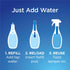 Clorox Glass Cleaner Cleaning System with one Reusable Bottle Plus 2 Refill Cartridges, Household Essentials, 3 Piece Set...