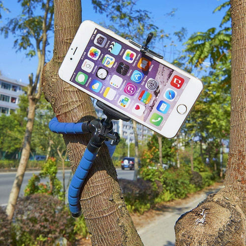 Flexible Tripod Mini Universal Octopus Leg Style Portable and Adjustable Tripod Stand with Clip Bracket Mount Holder for Mobile Phone, Cellphone, ...