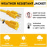 6 ft Indoor Extension Cord - 12/3 SJTW 15 AMP Heavy Duty Yellow Extension Cable with 3 Prong Grounded Plug - Power Cord for Lawn, Garden, Applianc...