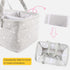 Zsedrut Cotton Baby Diaper Caddy Organizer Canvas Portable Organizer for Changing Table,Car Diaper Caddy (Small Star Gary)...