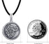 CHENGHONG Wolf Locket Necklace 925 Sterling Silver Locket Necklace That Holds Pictures Vintage Oxidized Viking Necklace Celtic Wolf Pendant Jewelr...