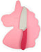 Handstand Kitchen Unicorn Shaped Cutting Board with 6" Serrated Knife for Kid Safe Cooking...