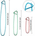 9 Pieces Cable Stitch Holders, Mixed Color Aluminum Cable Needles Stitch Holders, Safety Pin Brooch Weaving Needle Sweater Knitting Tool, Bent Tap...