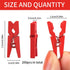 KIMOBER 200pcs Mini Wooden Clothespins,Mixed Colored Small Craft Peg Pins Clips for Photos Pictures Paper Crafts...