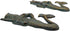 Wowser Green Cast Iron King Neptune Wall Hooks, Set of 2, 6.5 Inches...