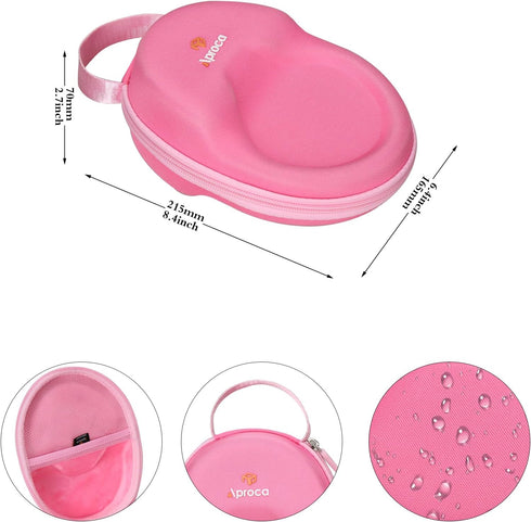 Aproca Pink Hard Storage Case, for Belkin SoundForm Mini - Wireless Bluetooth Headphones......
