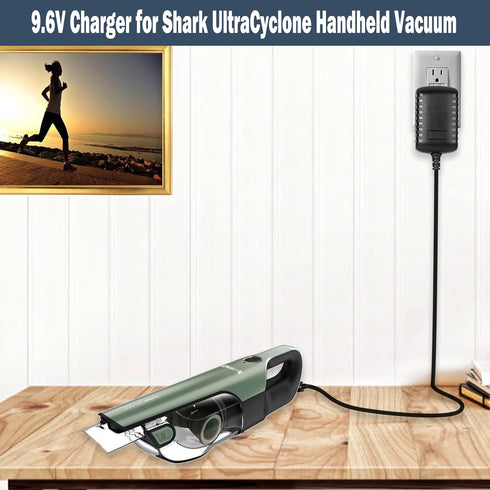 9.6V Charger for Shark Handheld Vacuum Compatible with Shark CH901 Ultra Cyclone Pro Cordless Handheld Vacuum XCHRGCH901 DK12-096045A-U ZD006C0960...