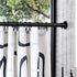 Black Shower Curtain Hooks, 24pcs Plastic Shower Curtain Rings, C Rings Hook Hanger for Bathroom Shower Window Rod...