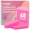48Count Compressed Facial Sponges-Pink, AIDEA Disposable Face Sponges, Natural Cellulose Cosmetic Spa Sponges for Facial Cleansing, Exfoliating, M...