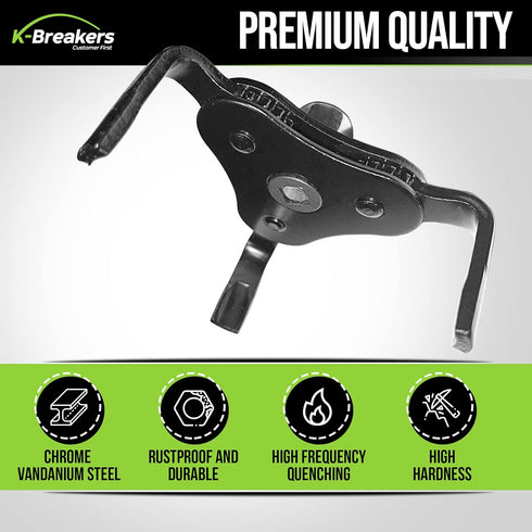 Universal Adjustable Oil Filter Wrench, Heavy Duty Oil Filter Removal Tool with 3 Jaws for Cars, Trucks, Tractor - 3 Jaws...