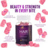 Hair Vitamins Gummies with Biotin 5000 mcg Vitamin E & C Support Hair Growth Gummy, Premium Vegetarian Non-GMO, for Stronger, Beautiful Hair, Skin...