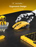 Bluetooth Wireless Mouse - (BT1/BT2+USB Receiver) Tri-Device Compatibility for PC, Laptop, Computer, MacBook, Tablet (Black and Yellow)...