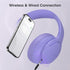 DOQAUS Wireless Headphones Bluetooth, 90 Hours Playtime Bluetooth Headphones with 3 EQ Modes, HiFi Stereo Headphones with Microphone, Soft Protein...