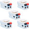 Speaker Keystone Jack – Spring Loaded Speaker Jack for Keystone Wall Plate, Female to Female, for Home Theater Wall Plates - White (5-Pack)...