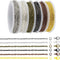 6 Rolls Jewelry Making Chains with Lobster Clasps & Jump Rings 59 Feet Chain Making Kit for DIY Craft Necklace Bracelet Earring Cable Link Chain J...
