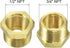 2 Pack 57480-1208 Brass Garden Hose Fitting, Pipe Adapter Connector, 3/4'' GHT Male * 1/2'' NPT Female Garden Hose Parts for Connectors Hose Conne...