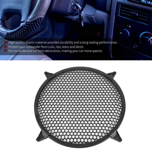 KIMISS SubWoofer Plastic Mesh Cover, Car Audio Cover Speaker Modification Cover,Car Speaker Grill 12 Guard 12inch (12 inch) (12 inch)......