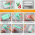 Clothes Cleaning Brush Soap Dispenser Foaming Box Multifunctional Scrubbing Brush Soap Saver Reusable Washing Brush for Laundry Shoes Carpet (Blue...