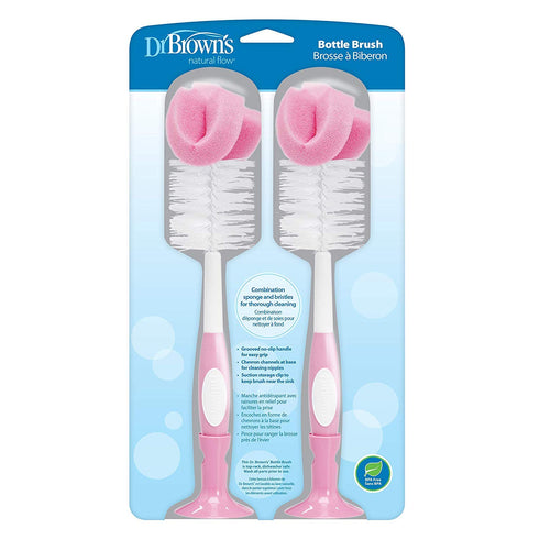 Dr. Browns Baby Bottle Brush - Pink - 2 Count...