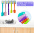 Silicone Spatula Set, 5 Piece Food Grade Rubber Spatulas for Baking, Cooking, and Mixing High Heat Resistant Non Stick Dishwasher Safe BPA-Free (M...