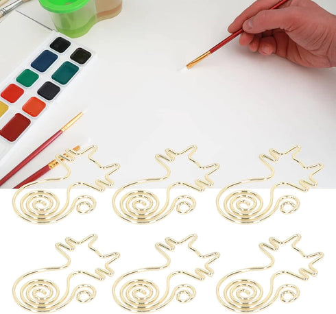 100PCS Paper Clips, Cute Cat Paper Clips Gold Paper Clips Animal Shaped Paper Clips Fun Paper Clips Decorative Paper Clips Cat Bookmark Clips Cat ...