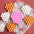 3 Packs 7 Cavity Bumble Bee Silicone Mold Honeycomb BeesChocolate Molds Silicone Beehive Fondant Beehive Baking Molds Candy Mold (Honeycomb Bee)...