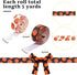 2 Rolls 10 Yards 7/8 Inches Basketball Softball Ribbon for Crafts Basketball Grosgrain Ribbon for Cheer Bows Team Gift Wrapping Uniform Sewing(Bas...