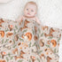 cute forest animals baby blankets soft warm fuzzy plush squirrel mouse fawn fox hare hedgehog bird bed throw blanket for newborn infant toddler gi...