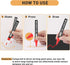 Tire Marker White Red - 8 Pack Paint Pens for Car Tires Lettering, Premium Professional Oil Based Ink, Waterproof Quick Drying Non-Fading Permanen...