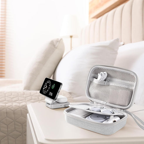 ProCase Hard Travel Case for Anker MagGo 3 in 1 Wireless Charging Station, MagGo Power Bank, MagSafe Wireless Charger Stand, Portable Magnetic Cha...