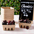 Juvale Pulp Fiber Berry Baskets - Brown Molded Pulp Fruit Containers - Cardboard Fruit Cartons For Farmers Market and Grocery Store (4 x 4 x 1.81 ...