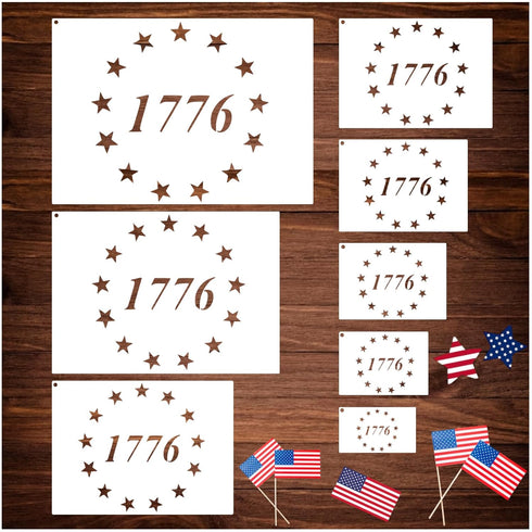Large American Flag Stencil Star Stencils for Painting 50 Stars Military Template for Flag Patriotic Wood Burning Stencils for Spray Painting on S...