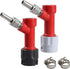 PBT Pin-lock MFL keg quick Disconnect Set with Swivel Nuts (2) 5/16 Gas, 1/4 Liquid and clamp by PERA...